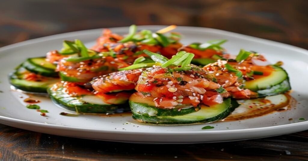 Spicy tuna cucumber boats ready in 10 minutes – fresh, healthy, and delicious low-carb appetizer