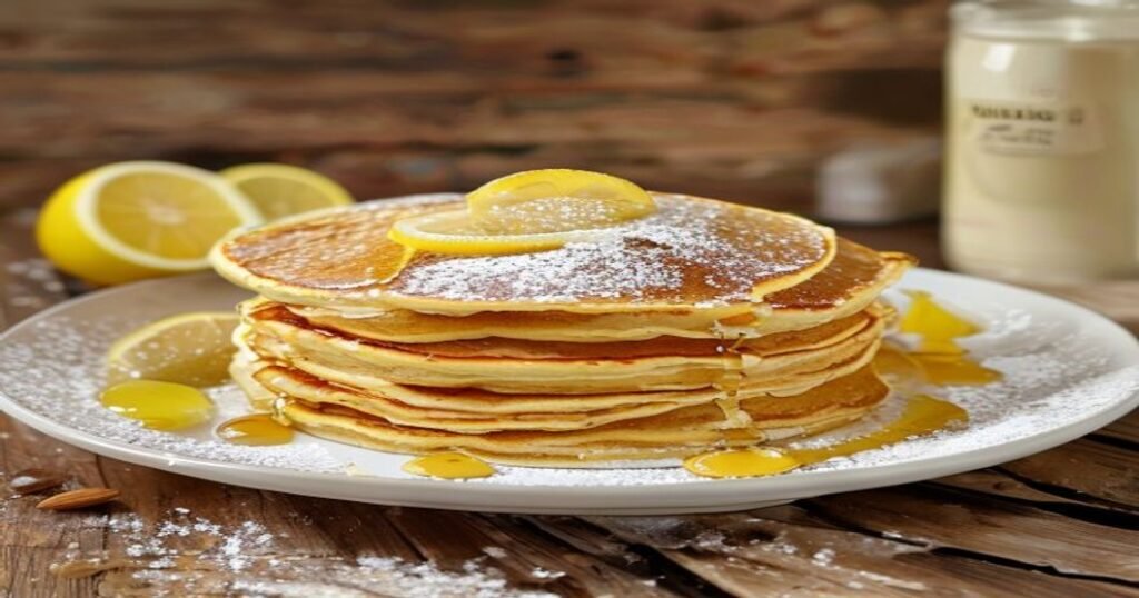 10-Minute Vegan Fluffy Lemon Ricotta Pancakes (Almond Base)