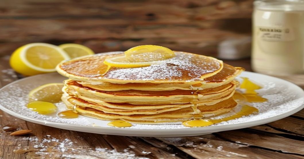 10-Minute Vegan Fluffy Lemon Ricotta Pancakes (Almond Base)