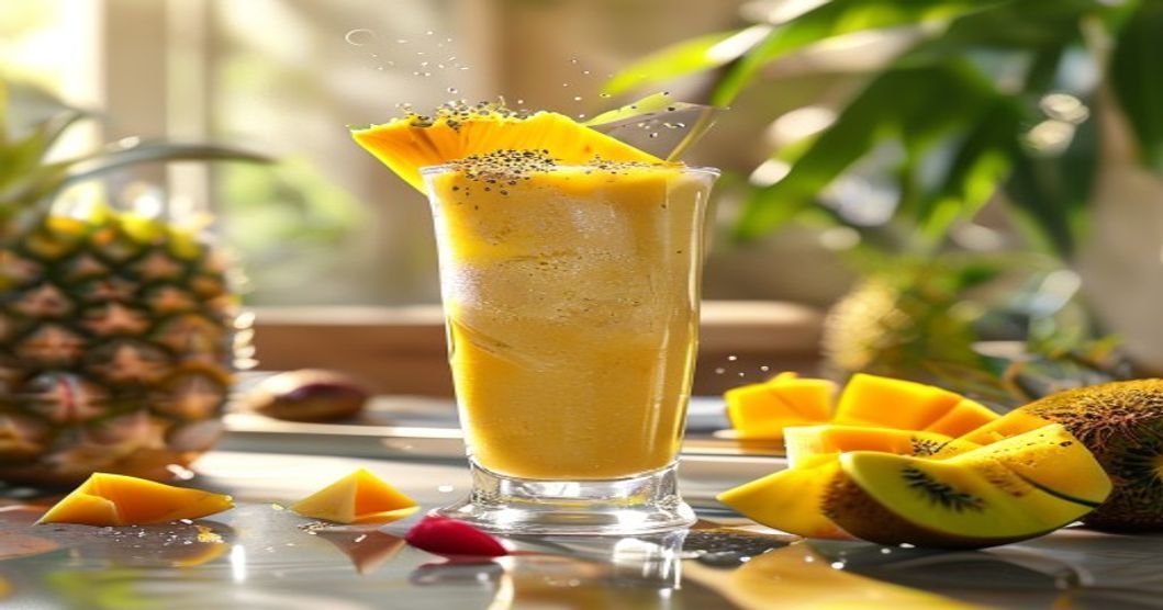 10-Minute Vegan Tropical Mango Smoothie