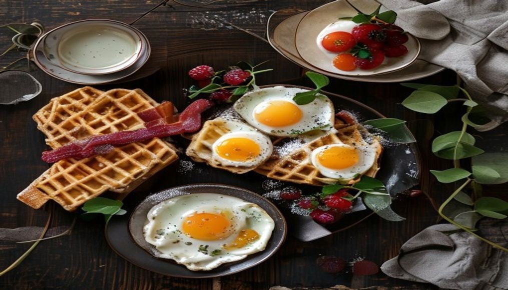 Breakfast for dinner, elegantly savory twist