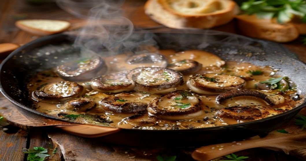 Garlic butter mushroom skillet in 15 minutes