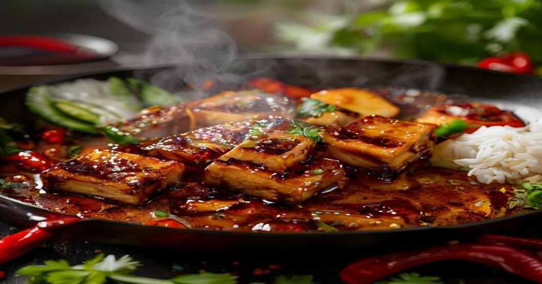 Sweet & spicy gochujang tofu in 15 mins