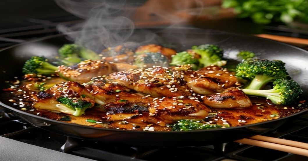 Quick 15-minute teriyaki chicken and broccoli skillet meal Easy one-pan teriyaki chicken with crisp broccoli Fast teriyaki chicken broccoli skillet dinner Healthy 15-min teriyaki chicken and broccoli recipe One-skillet teriyaki chicken with fresh broccoli Speedy teriyaki chicken broccoli stir-fry dish Homemade teriyaki chicken and broccoli skillet 15-min meal: teriyaki chicken with broccoli Simple teriyaki chicken broccoli skillet recipe Delicious 15-minute teriyaki chicken dinner