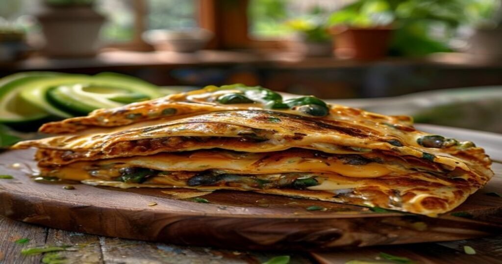 15-Minute Vegan Breakfast Quesadillas with avocado & salsa
