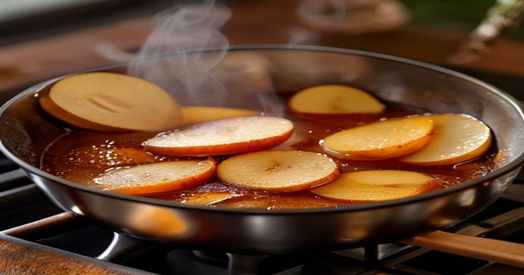 15-Minute Vegan Caramel Apple Sauté for Oatmeal