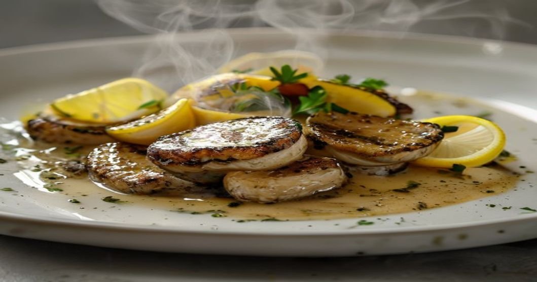 15-Minute Vegan Lemon Garlic Scallops (King Oyster)