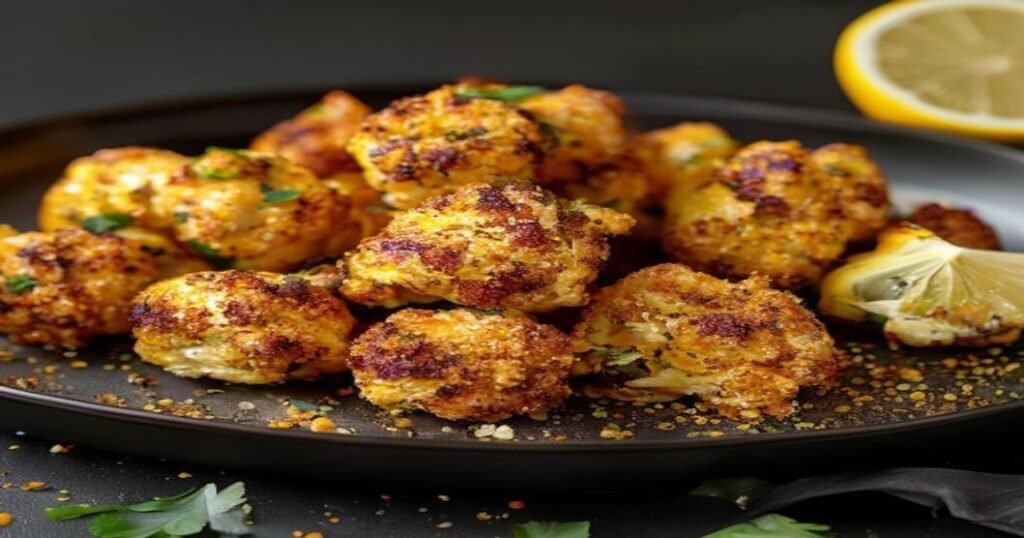 15-Minute Vegan Lemon Pepper Cauliflower Bites – crispy, tangy, and ready fast!