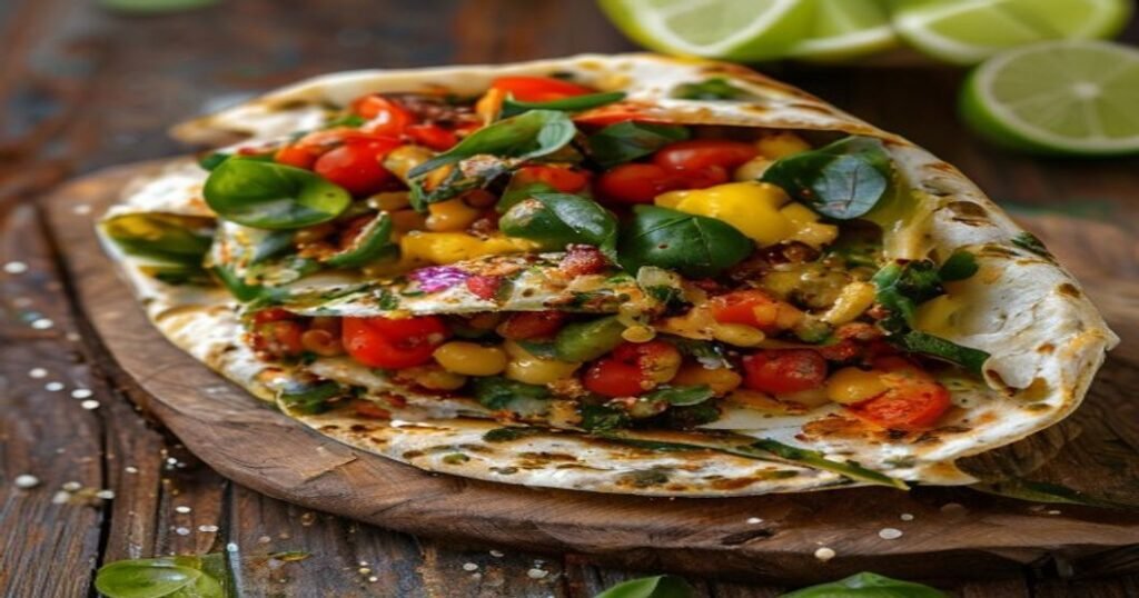 15-Minute Vegan Smashed Avocado & Chickpea Wrap