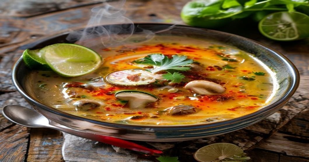 15-Minute Vegan Thai Coconut Soup (Tom Kha)
