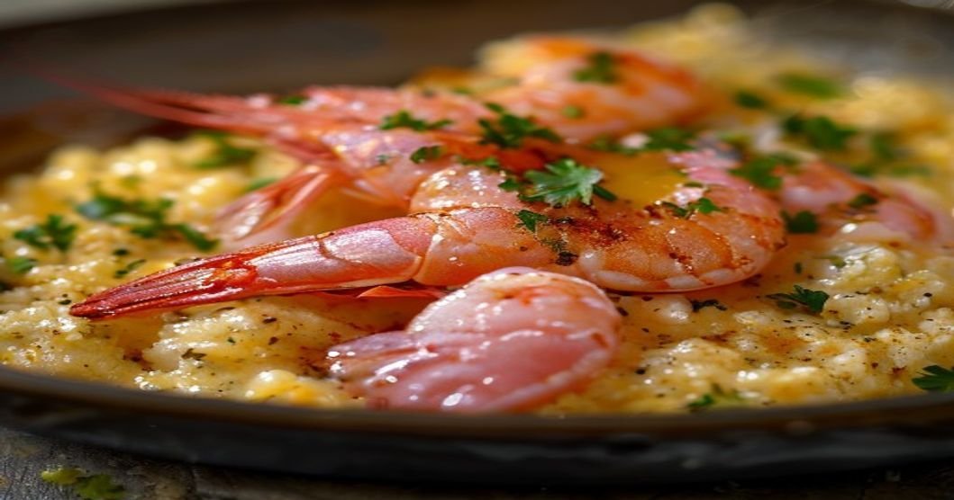20-Minute Garlic Butter Shrimp and Grits recipe