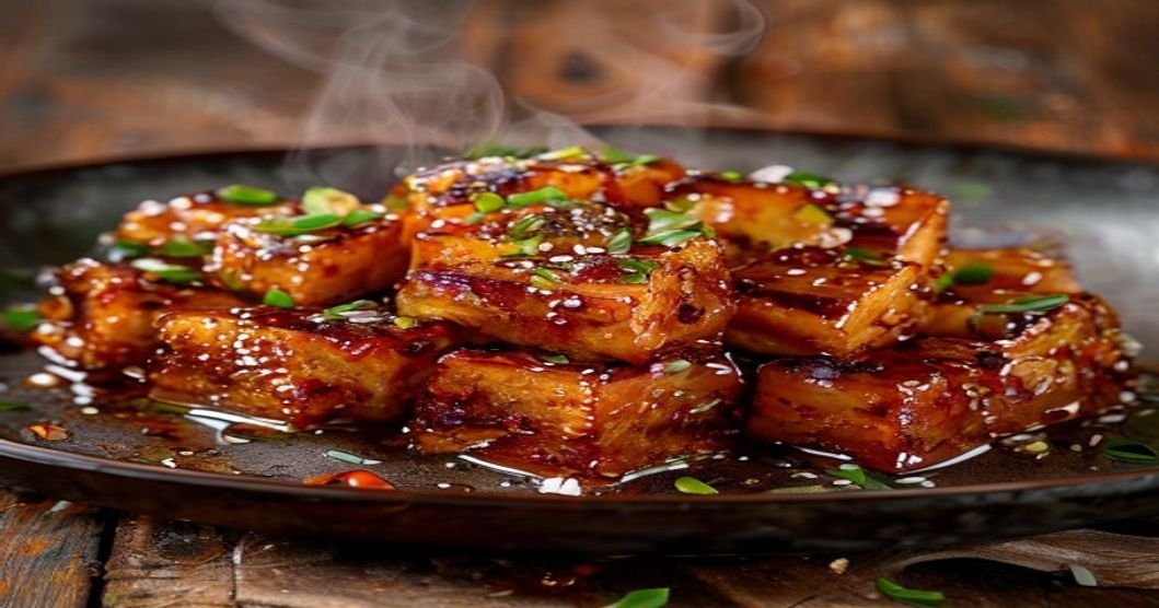 Spicy maple glazed tofu in 20 minutes – crispy, sweet, and bold vegan protein dish