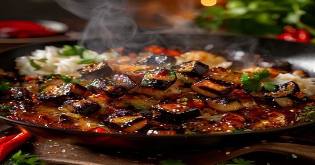 20-Minute Sticky Garlic Eggplant Stir-Fry