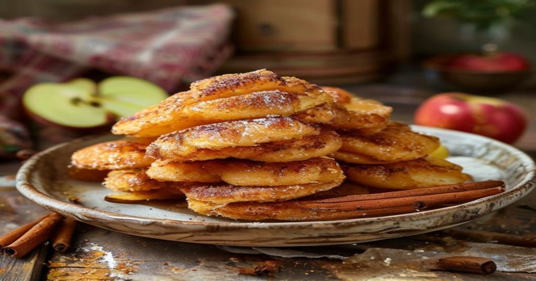 20-Minute Vegan Apple Fritters - crispy, sweet, and easy!