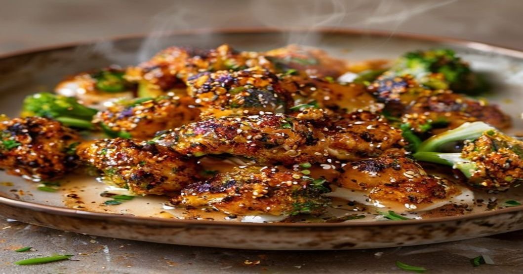 Spicy vegan bang bang broccoli recipe ready in 20 minutes (118 characters)