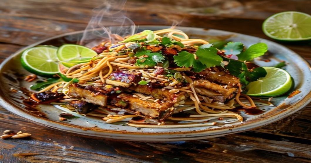 20-Minute Vegan Pad Thai with Tofu - Quick, healthy, and delicious vegan noodle dish with tofu.