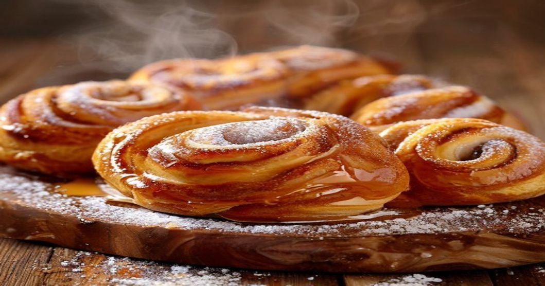 Cinnamon rolls made from scratch in 30 minutes