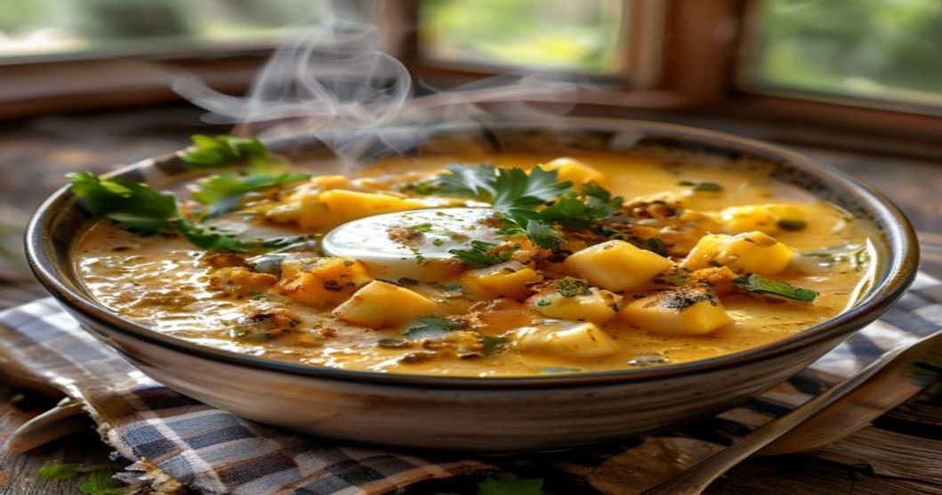 30-Minute Vegan Corn & Potato Chowder – creamy, hearty, and ready fast!