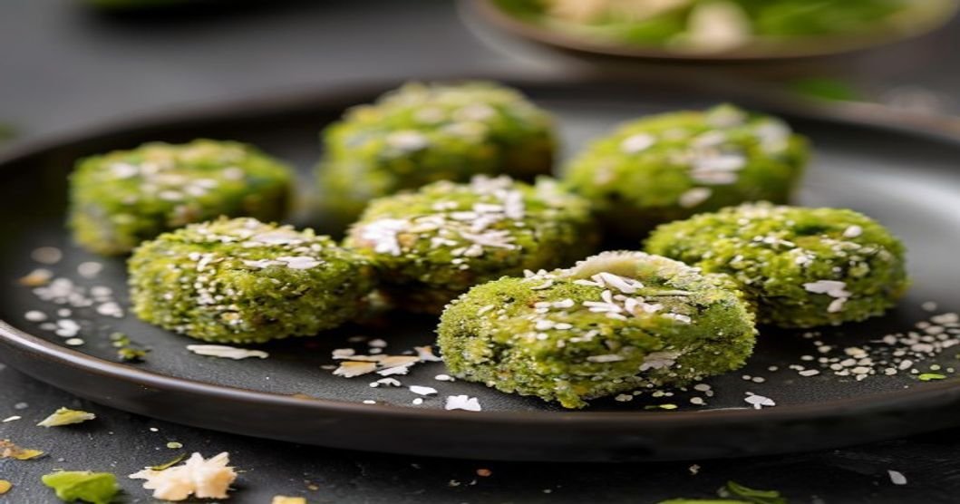 5-Ingredient Vegan Matcha Energy Bites – healthy snack with matcha & oats