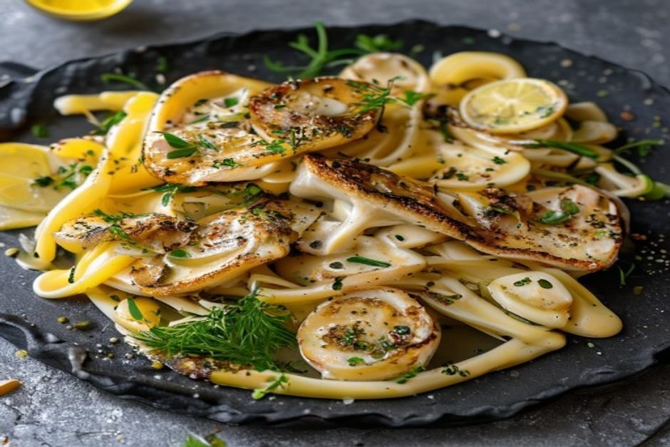 Creamy Lemon Salmon Piccata Pasta (Elegant Yet Easy)