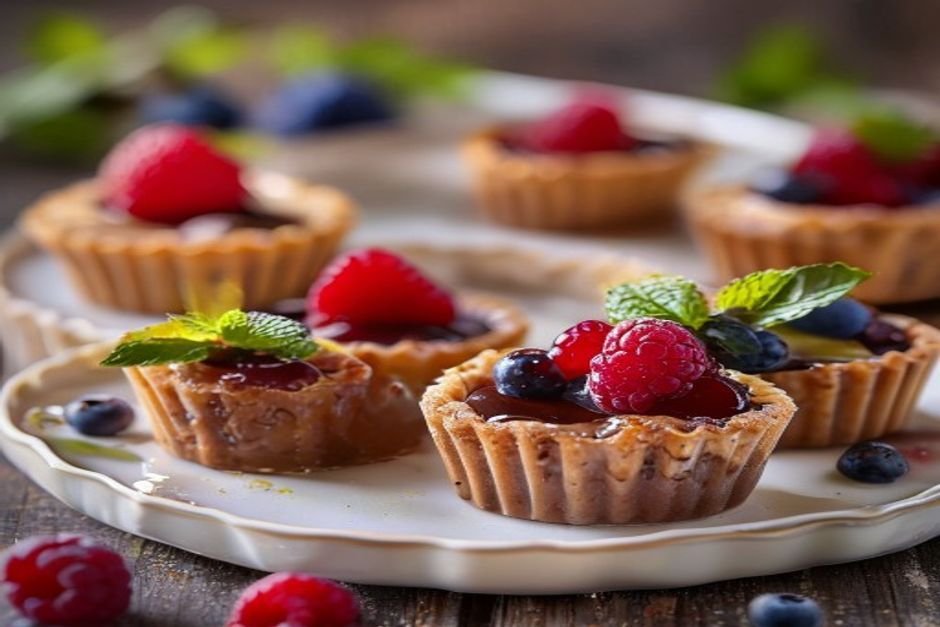 Mini Chocolate Tarts with Fresh Berries: The Perfect Individual Dessert Trend