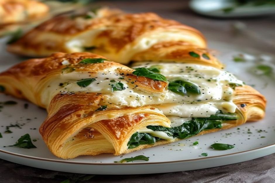 Ricotta Spinach Stuffed Croissants: Easy Savory Bakery Brunch