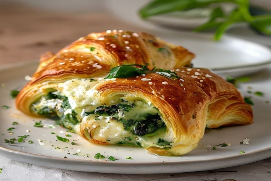 Ricotta Spinach Stuffed Croissants: The Easiest Savory Bakery Breakfast