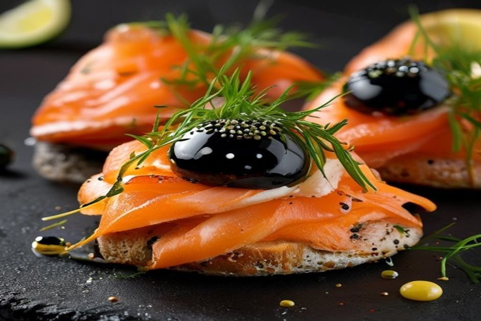 Smoked Salmon, Dill & Caviar Crostini (The Ultimate Party Starter)