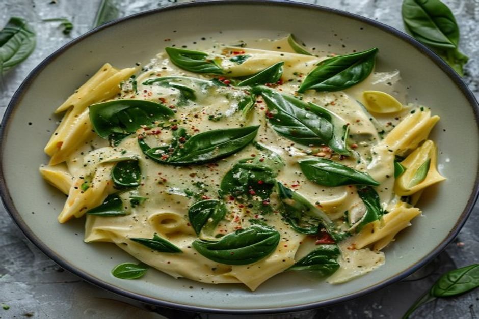 Spinach Sauce Pasta: The 5-Minute Creamy Vegan Dinner