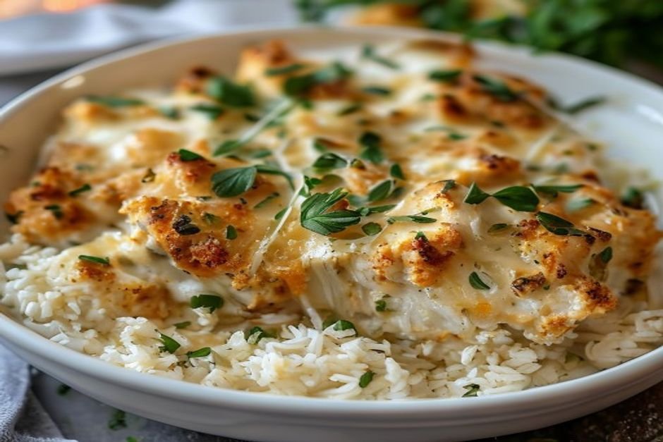 The Easiest Cheesy Chicken and Rice Casserole (Picky-Eater Approved)