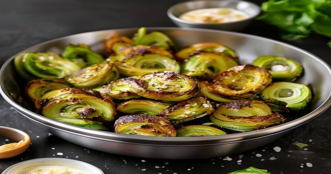 Crispy air-fried Brussels sprouts—even picky eaters will love them!