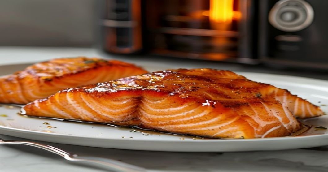 Air Fryer Honey Mustard Salmon Fillets