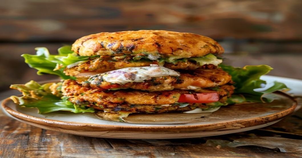 Air Fryer Vegan Falafel Burgers – crispy, plant-based patties perfect for a quick meal