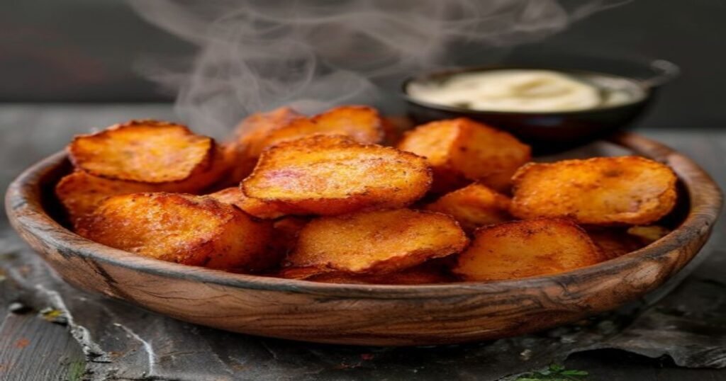 Air fryer crispy vegan sweet potato tots recipe healthy snack (119 chars)