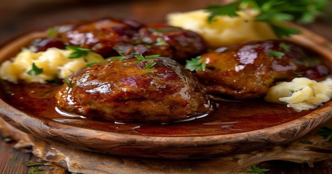 Tender Swedish meatballs in creamy gravy, classic Nordic comfort food (118 chars)