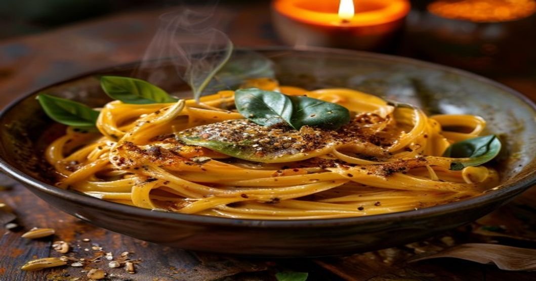 Creamy Pumpkin Sage Pasta for cozy nights
