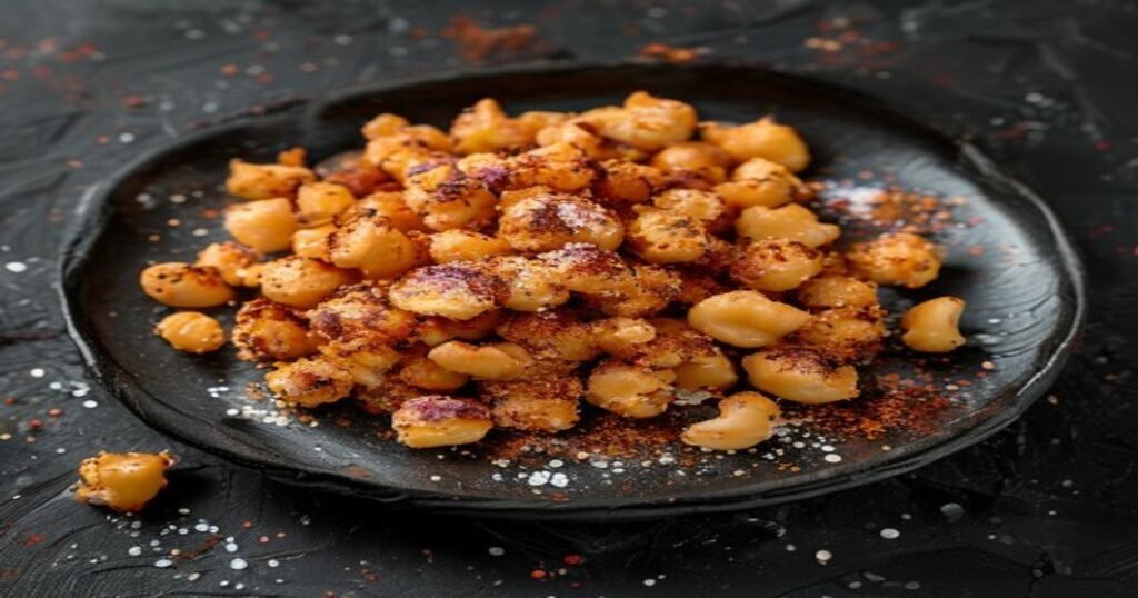 Crispy Air Fryer Chickpea Croutons for salads & soups