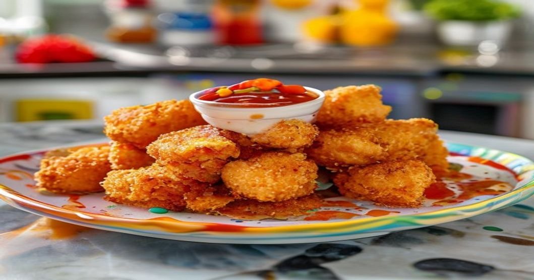 Crispy air fryer tofu nuggets for kids – easy, healthy, and delicious plant-based snack (119 chars)