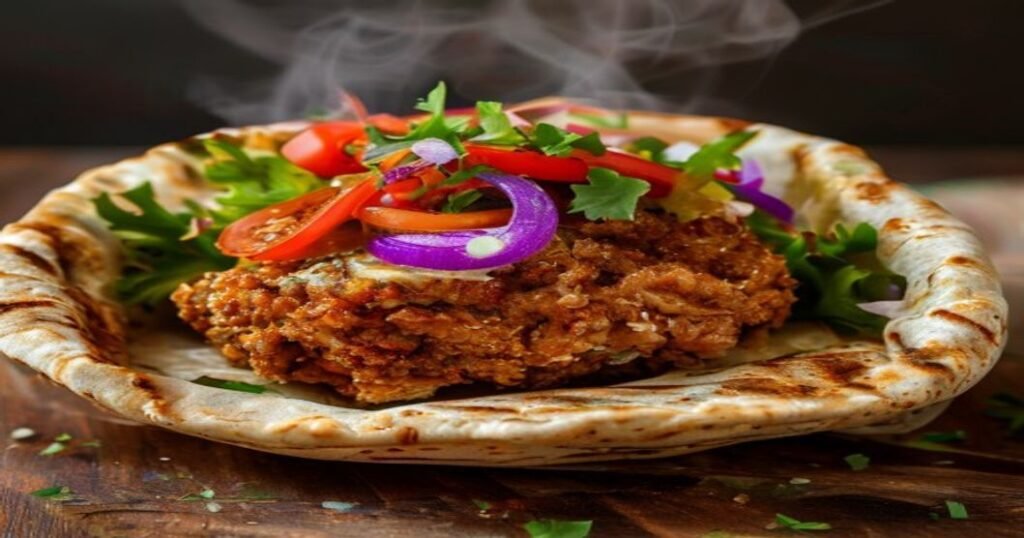 Crispy air fryer vegan falafel in pita pockets