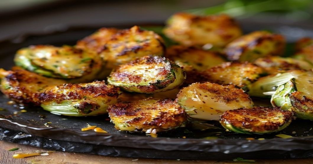 Crispy Parmesan-crusted smashed Brussels sprouts
