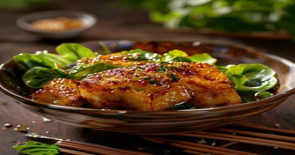 Crispy sesame tofu bowls with steamed bok choy