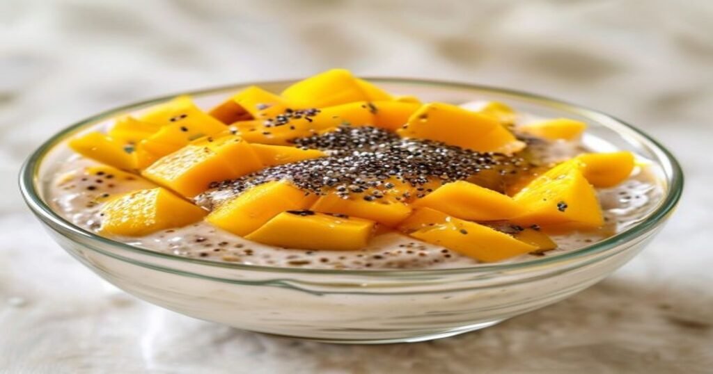 Easy 3-Ingredient Dairy-Free Mango Chia Pudding