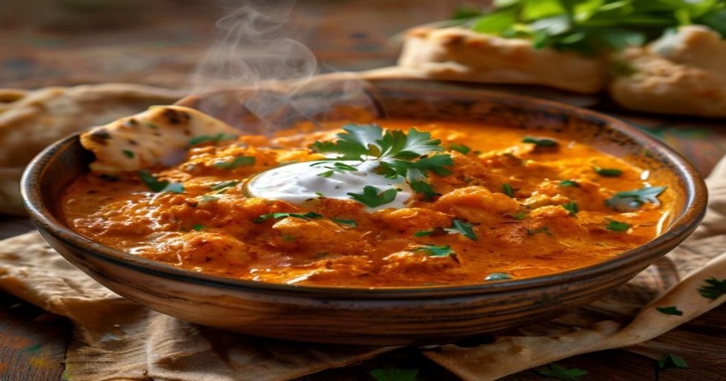 Easy vegan cauliflower tikka masala in creamy tomato sauce