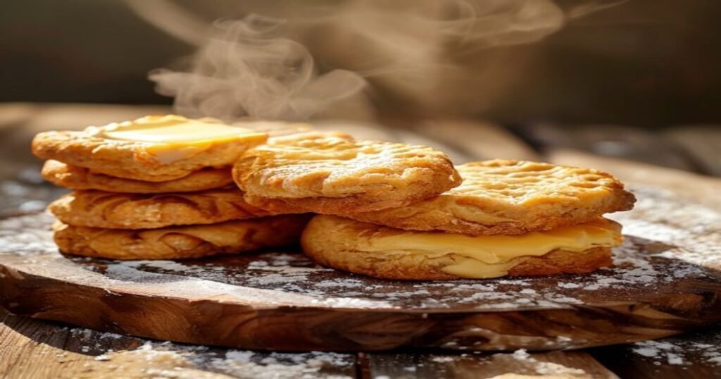Flaky vegan biscuits made from scratch