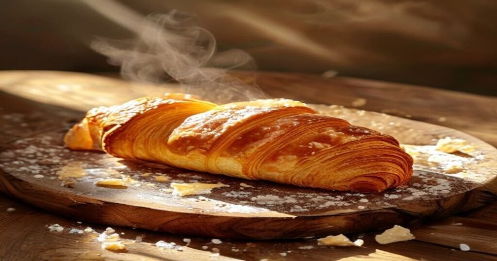Flaky vegan croissants made from scratch, golden and delicious