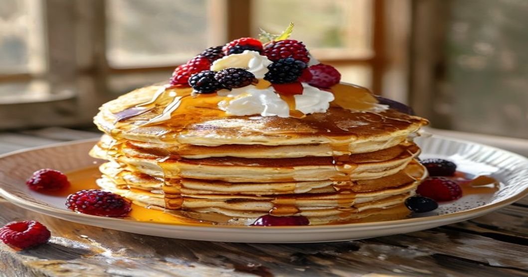 Fluffiest vegan pancakes for weekend brunch