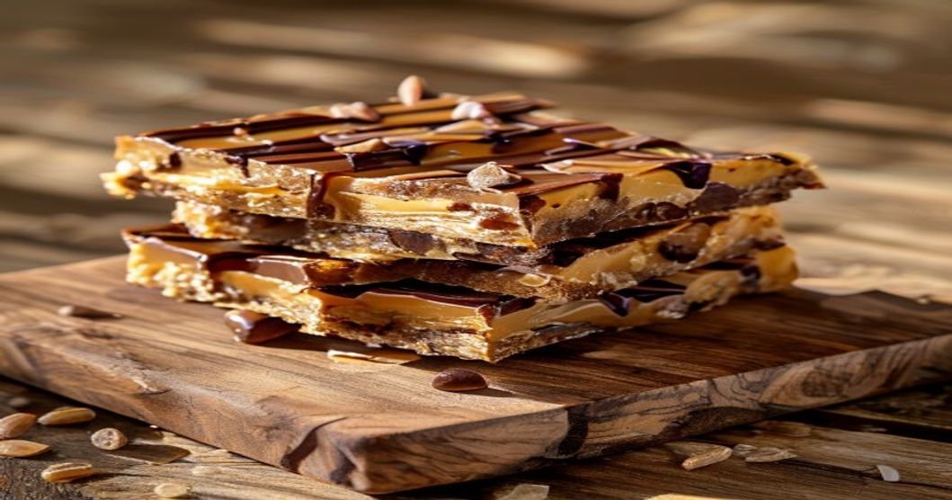 Healthy homemade crunch bars with just 4 ingredients