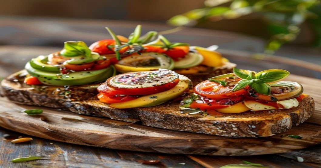 Healthy vegan sweet potato toast 3 delicious ways