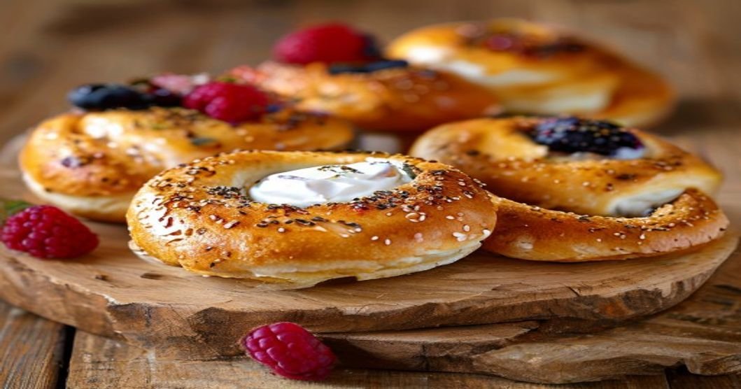 High-protein Greek yogurt bagels for a nutritious breakfast or snack (118 characters)