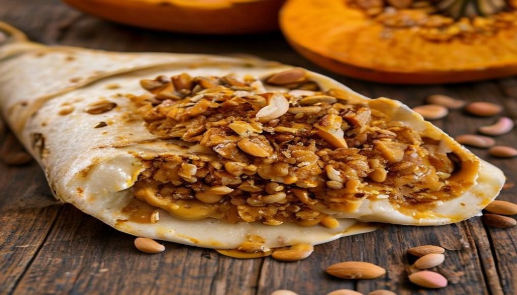 High-protein pumpkin seed spread for wraps, savory & nutritious